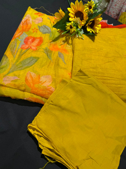 Printed Pure Mul Cotton Suit Set