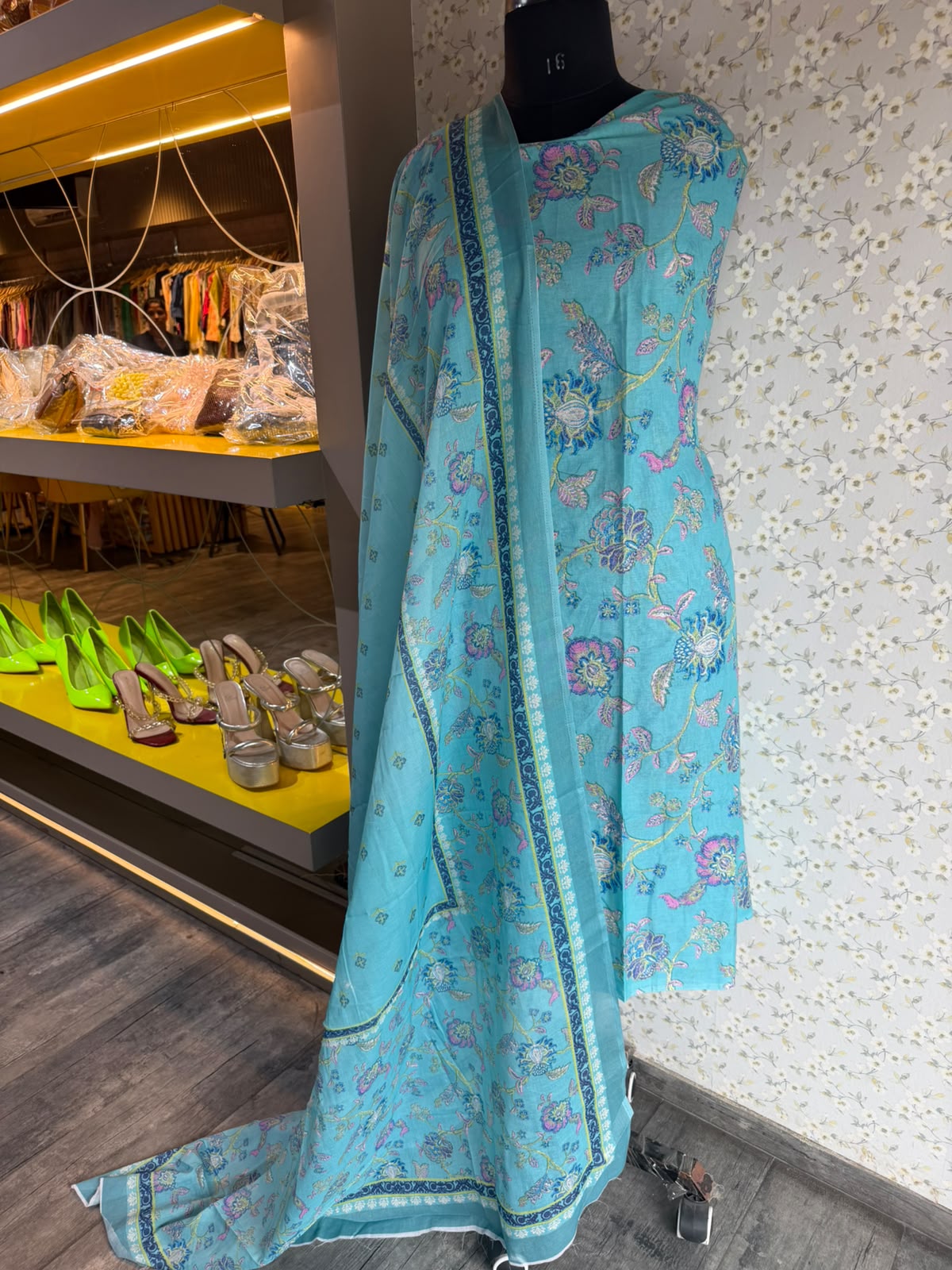 Printed Pure Mul Cotton Suit Set