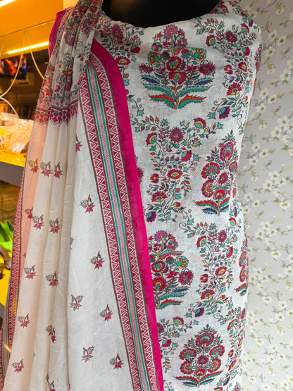 Printed Pure Mul Cotton Suit Set