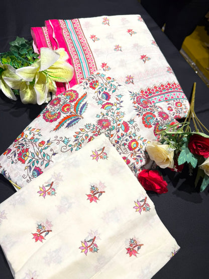 Printed Pure Mul Cotton Suit Set