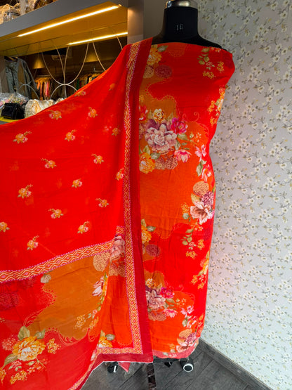 Printed Pure Mul Cotton Suit Set