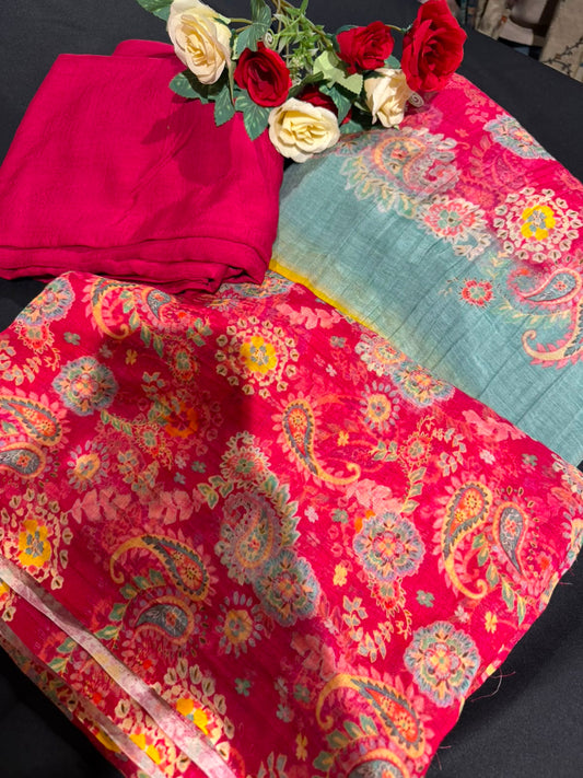 Printed Pure Mul Cotton Suit Set