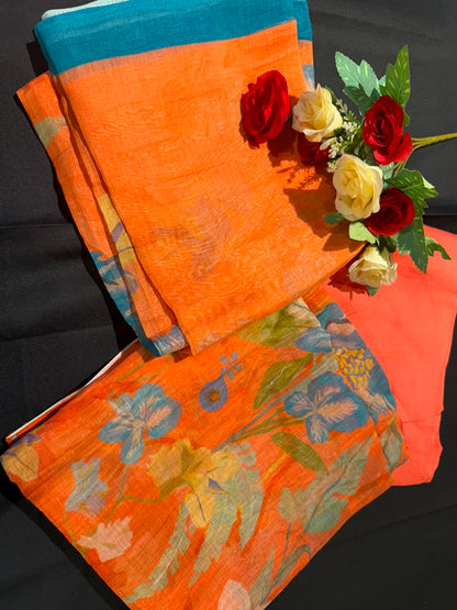Printed Pure Mul Cotton Suit Set